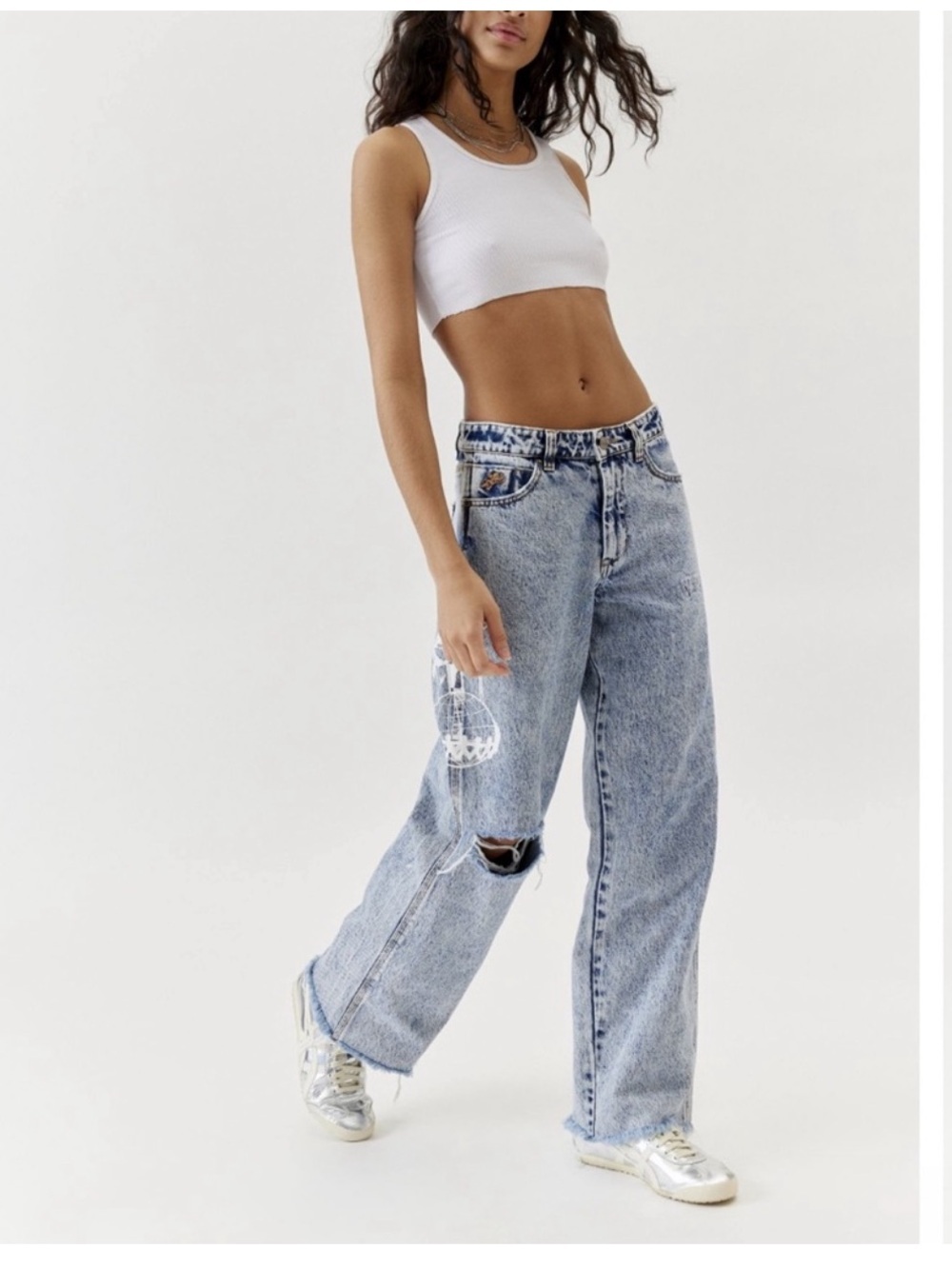 Worship sloucher distressed jeans